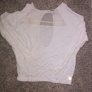 Long sleeve workout shirt.